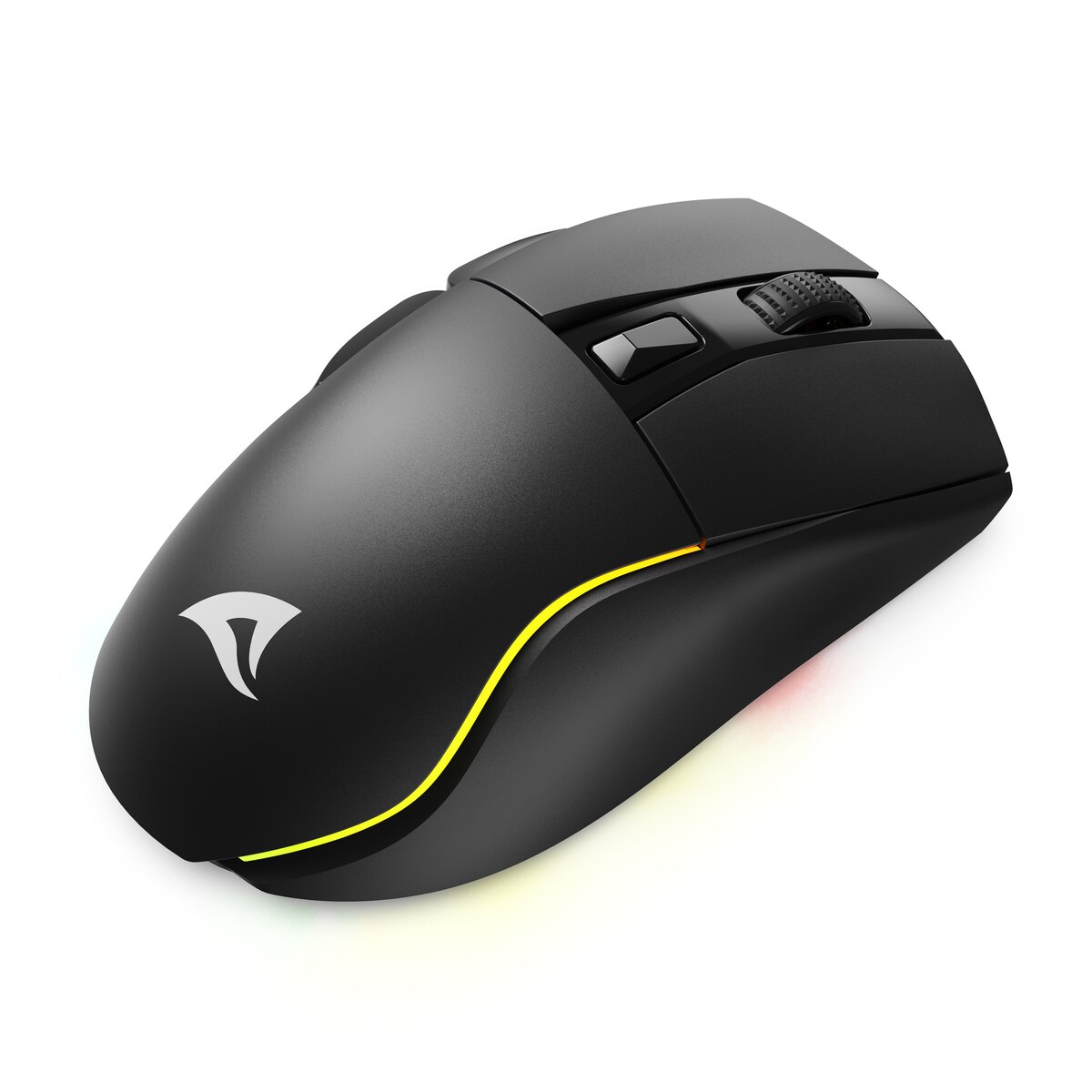 Sharkoon SGM50W Gaming muis zwart - draadloze gamingmuis inclusief dockingstation met max. 6400 dpi en RGB-verlichting