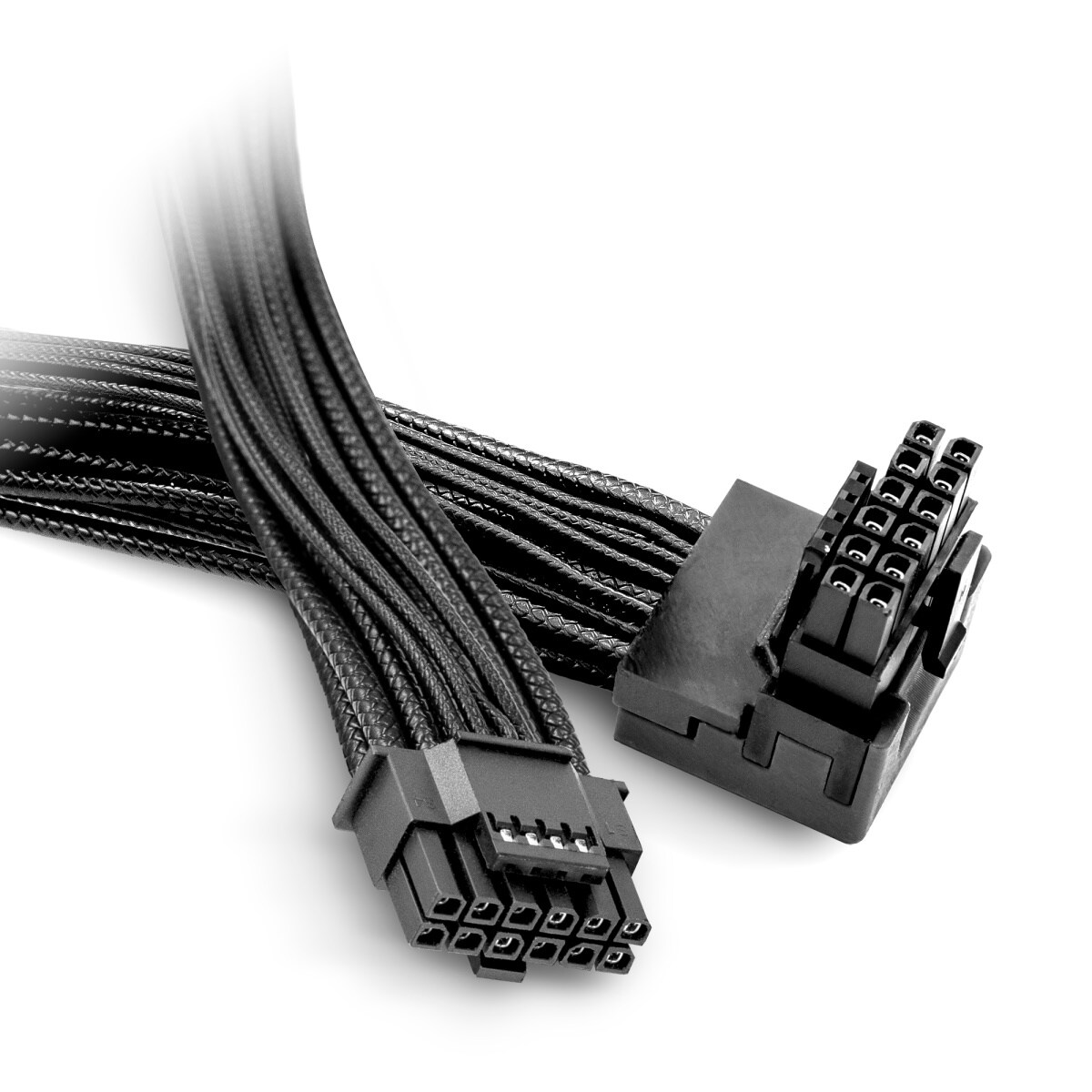 wees stil! 12V-2x6 / 12VHPWR 90° omgekeerde kabel PCI-E
