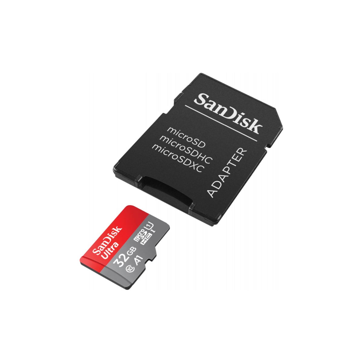 SanDisk 32GB Ultra microSD-geheugenkaart (A1) 2020 [+SD-adapter, Memory Zone App]