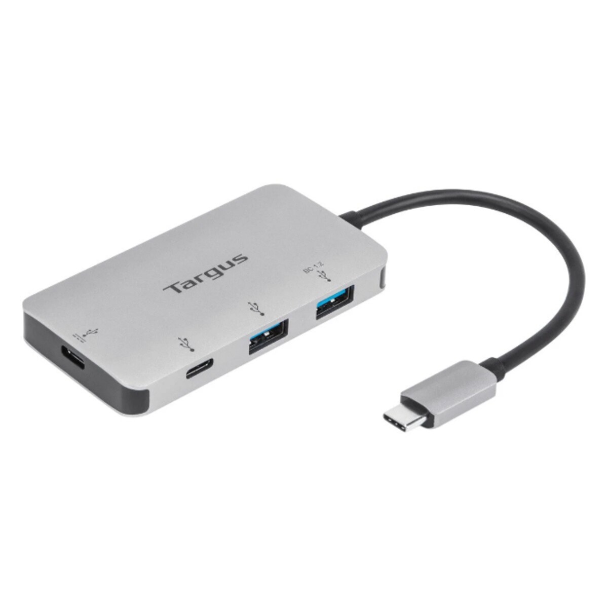 Targus USB-C multipoort hub met 2 USB-A en 2 USB-C poorten en 100 W PD-doorvoer
