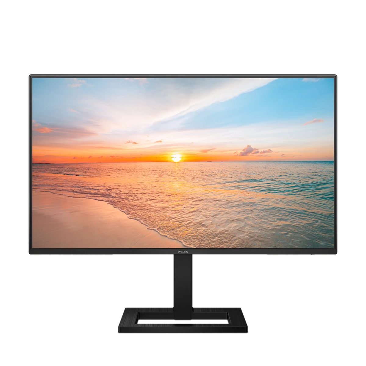 Philips 24E1N1300AE 24-inch Full HD-monitor, luidsprekers, in hoogte verstelbaar (1920x1080, 100 Hz, HDMI, USB-C (65W PD), USB-hub) zwart