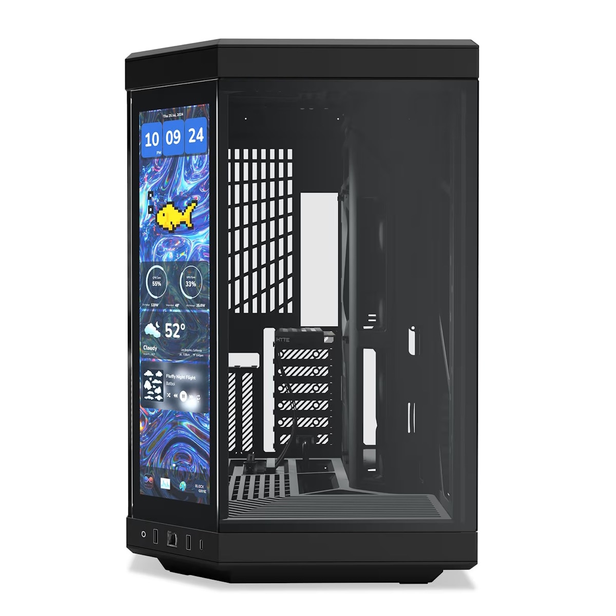 HYTE Y70 touch Pitch Black | PC-behuizing
