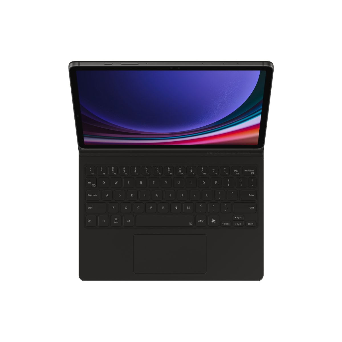Samsung Boekhoes Toetsenbord voor Galaxy Tab S9/9 FE/S10 Zwart