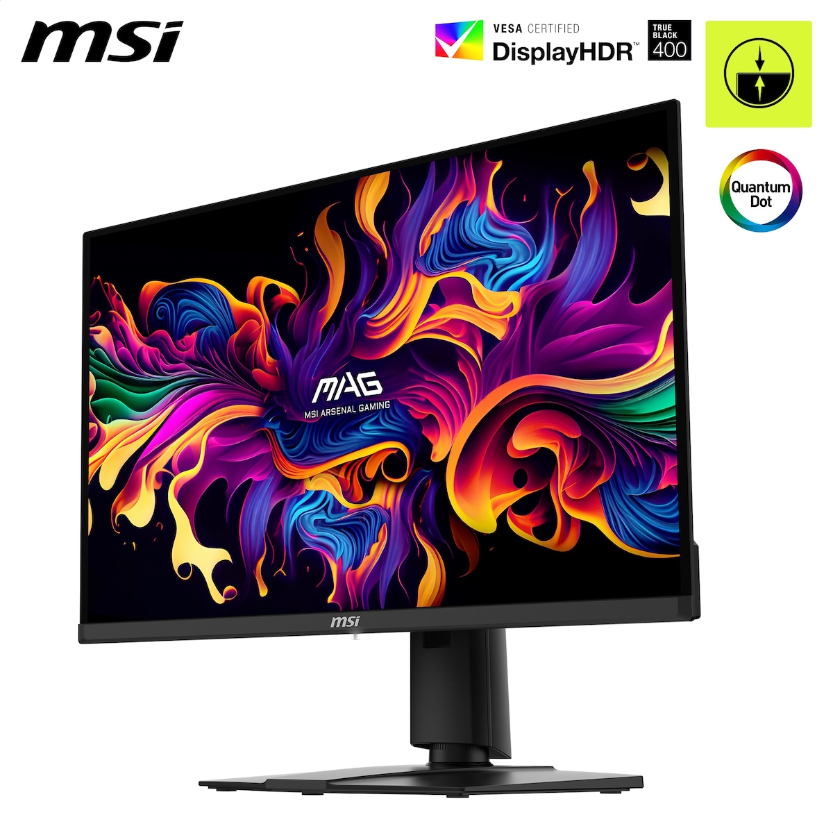 MSI MAG 271QPXDE QD-OLED E2 Gaming-monitor - 240 Hz, 0,03 ms GTG MSI OLED Care 2.0, HDMI 2.1 met 48Gbps bandbreedte, 120Hz, VRR en ALLM ondersteuning