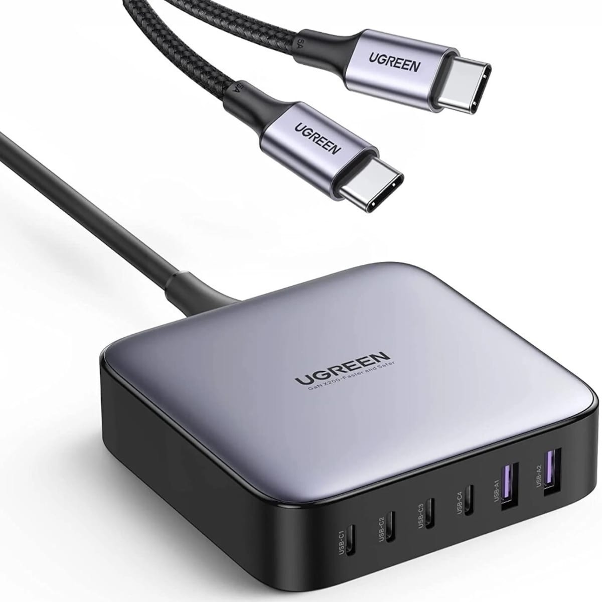 UGREEN 2USB-A+4USB-C 200W Desktop Snellader