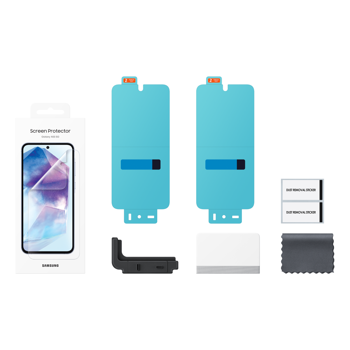 Samsung Screen Protector voor Galaxy A55 5G Transparant