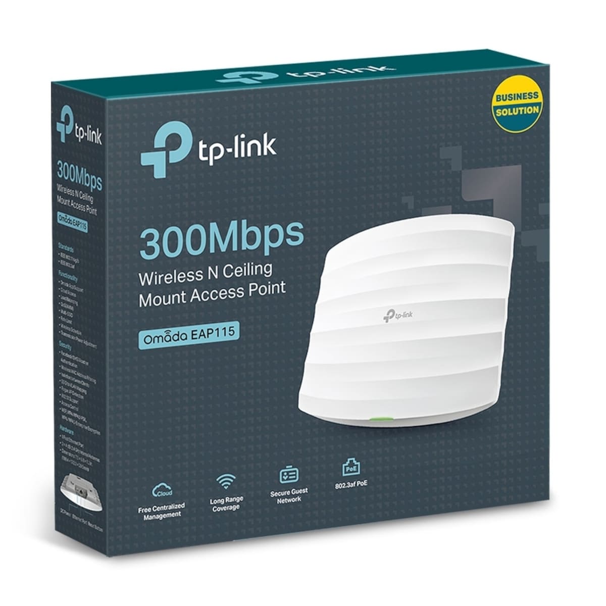 TP-Link EAP115 wifi Access Point N300 2,4GHz, 1x LAN, plafondmontage