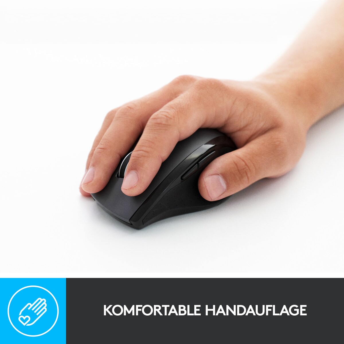 Logitech M705 Marathon Muis, draadloos, zwart, 6 knoppen, 1000 dpi