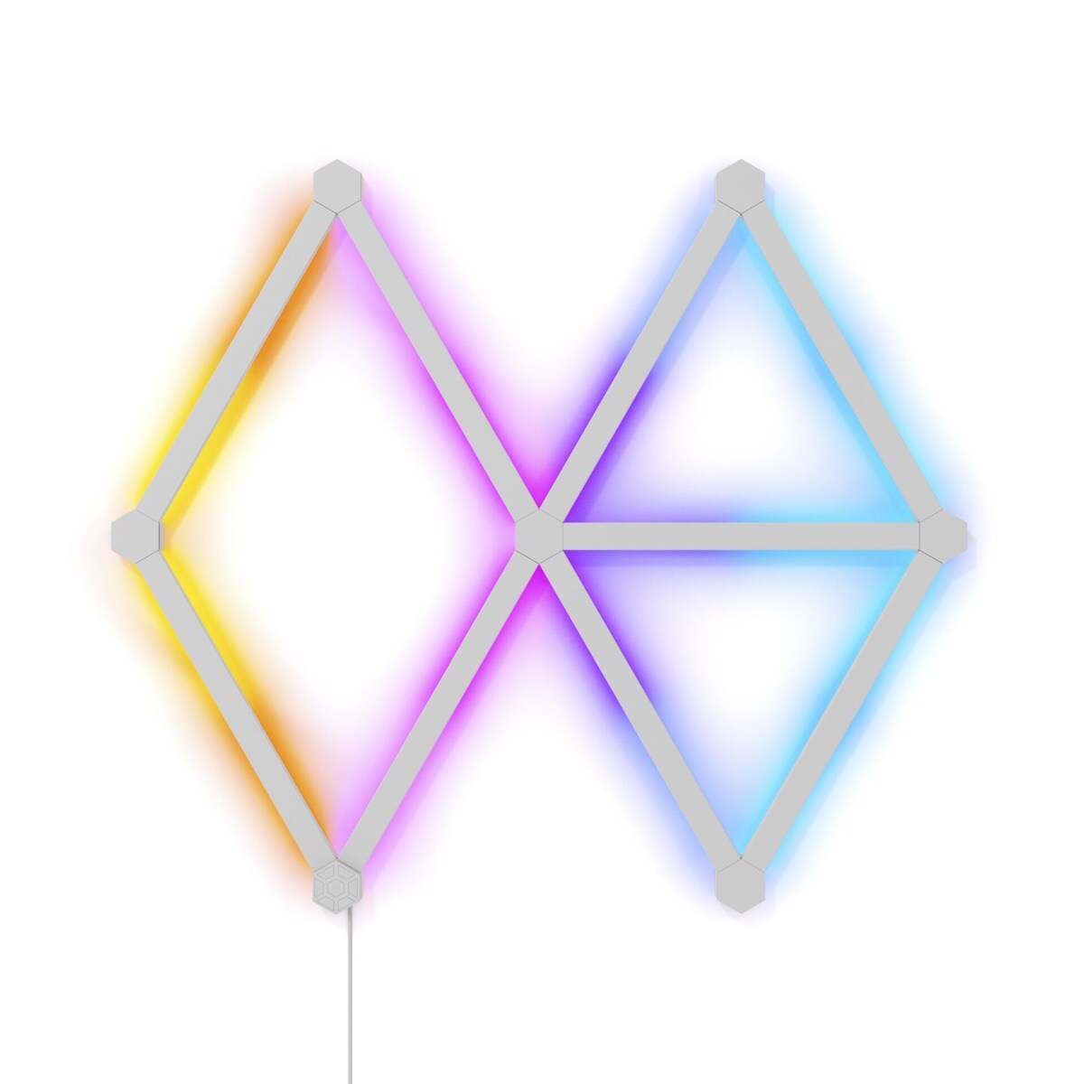 Nanoleaf Lines Starter Kit (9 lichtstrips) - modulaire WLAN LED-lichtstroken met muziek- & schermsynchronisatie | set bestaande uit 9 lichtstroken
