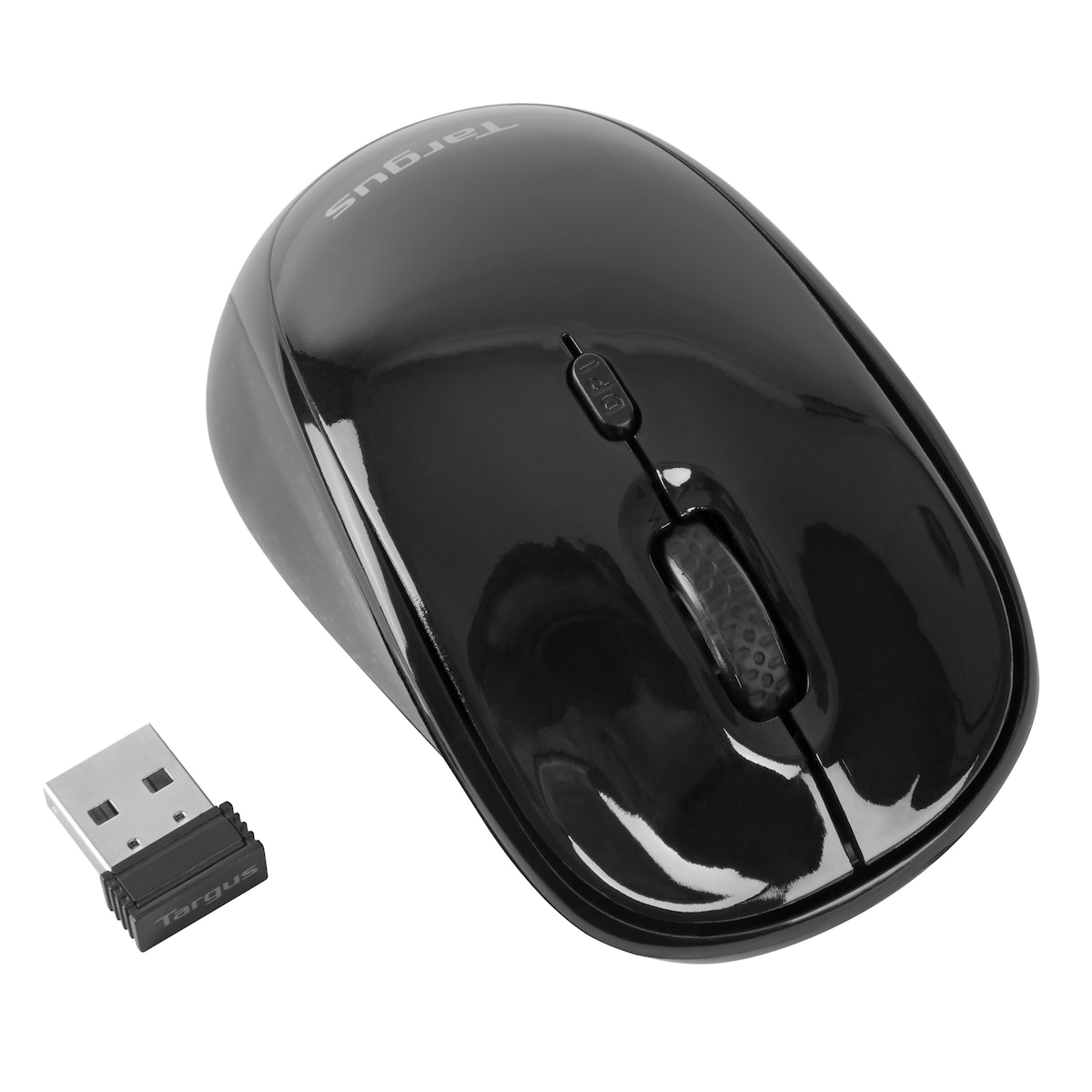 Targus Draadloze USB Laptopmuis Blauw Spoor zwart, Bluetooth incl. dongle