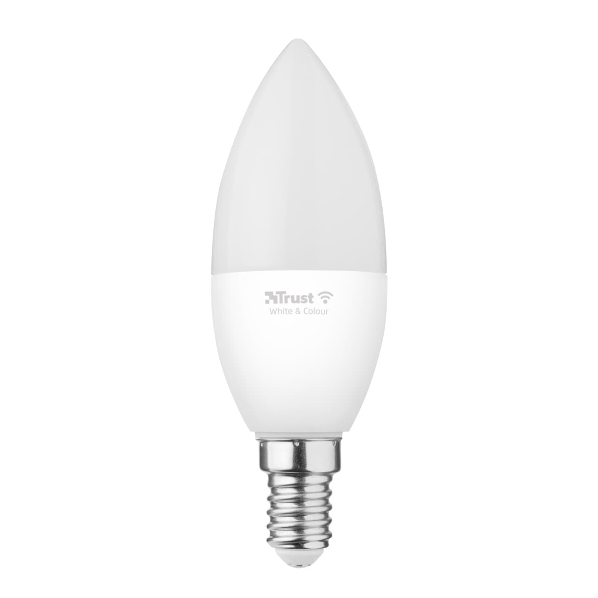 Trust E14 LED RGBCW KANDEL WI-FI Slimme WiFi LED-lamp, wit en gekleurd, E14 fitting, kan worden bediend vanaf je smartphone/tablet