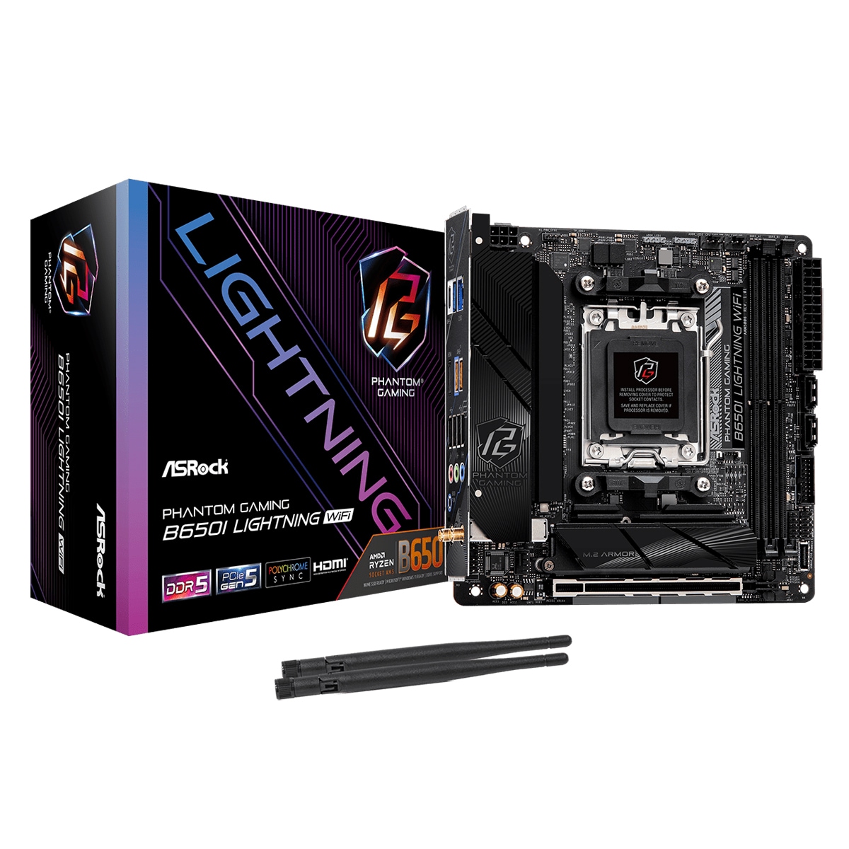 ASRock B650I Lightning WiFi-moederbord