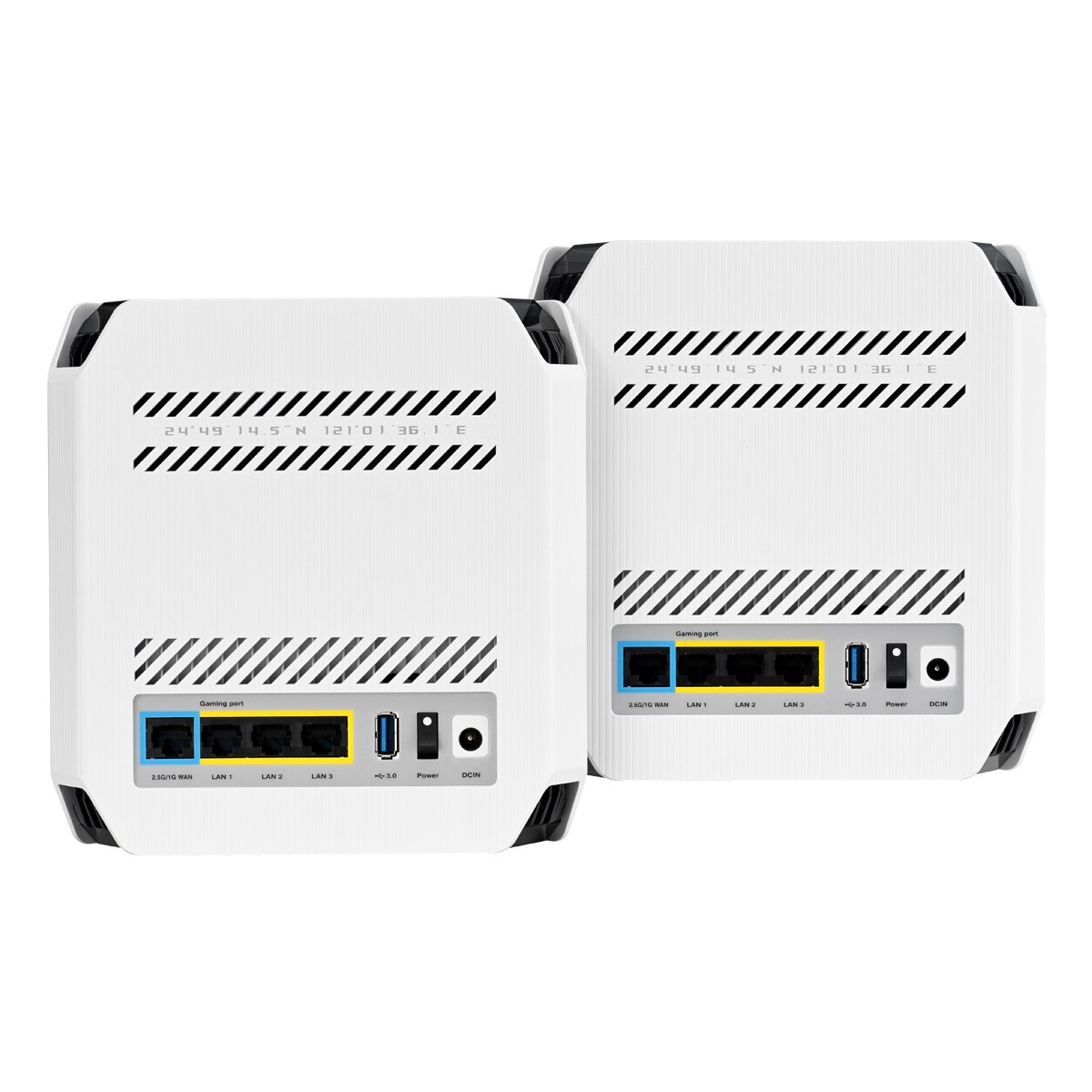 ASUS ROG Rapture GT6 WiFi 6 Mesh Systeem Wit 1x Router + 1x Satelliet, AX10000 Tri-Band, 3x Gigabit LAN (per eenheid)