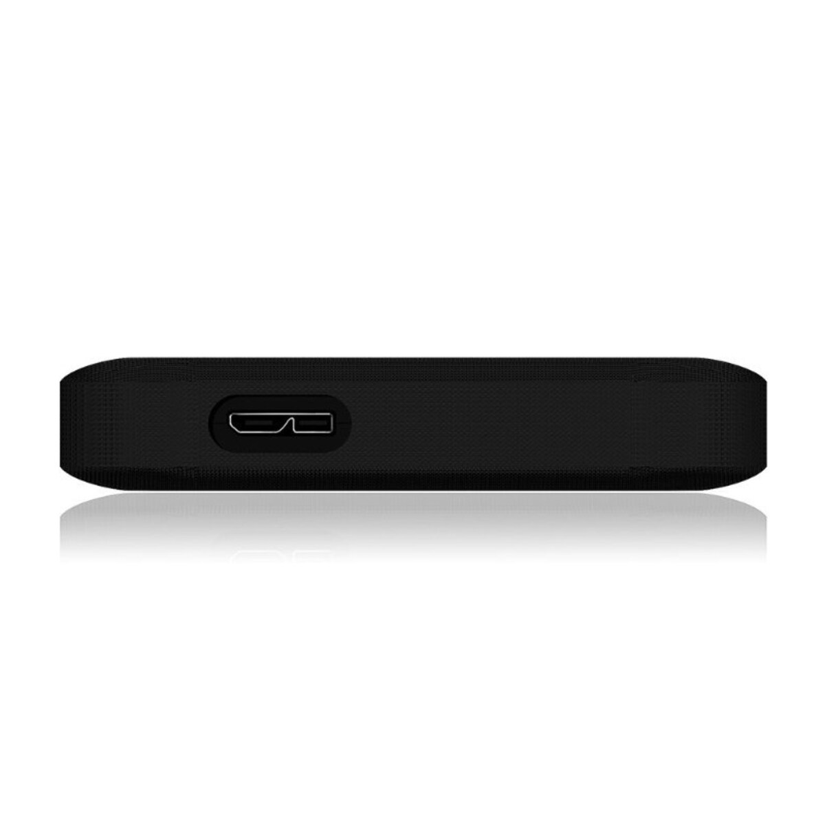 ICY BOX IB-233U3-B Externe behuizing voor 2,5" SATA HDD/SSD [USB 3.0-poort, siliconen beschermhoes, zwart].