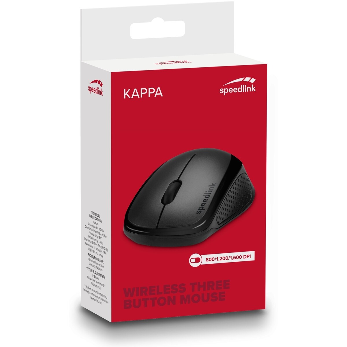 Speedlink KAPPA draadloze muis zwart