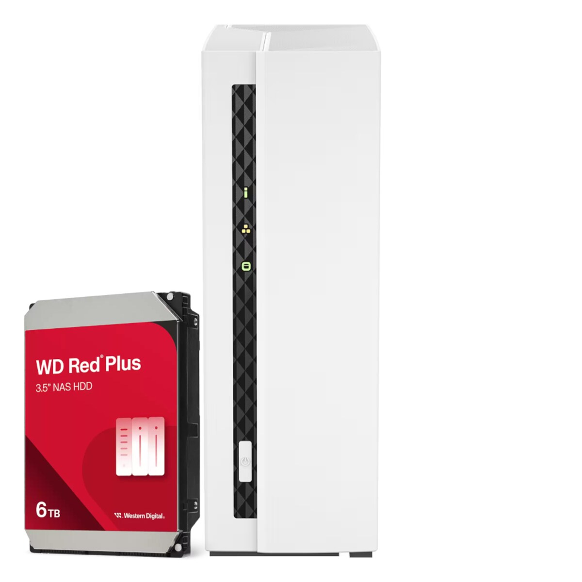 QNAP Systems TS-133 6TB WD Red Plus NAS bundel NAS incl. 1x 6TB WD Red Plus 3,5 inch SATA harde schijf