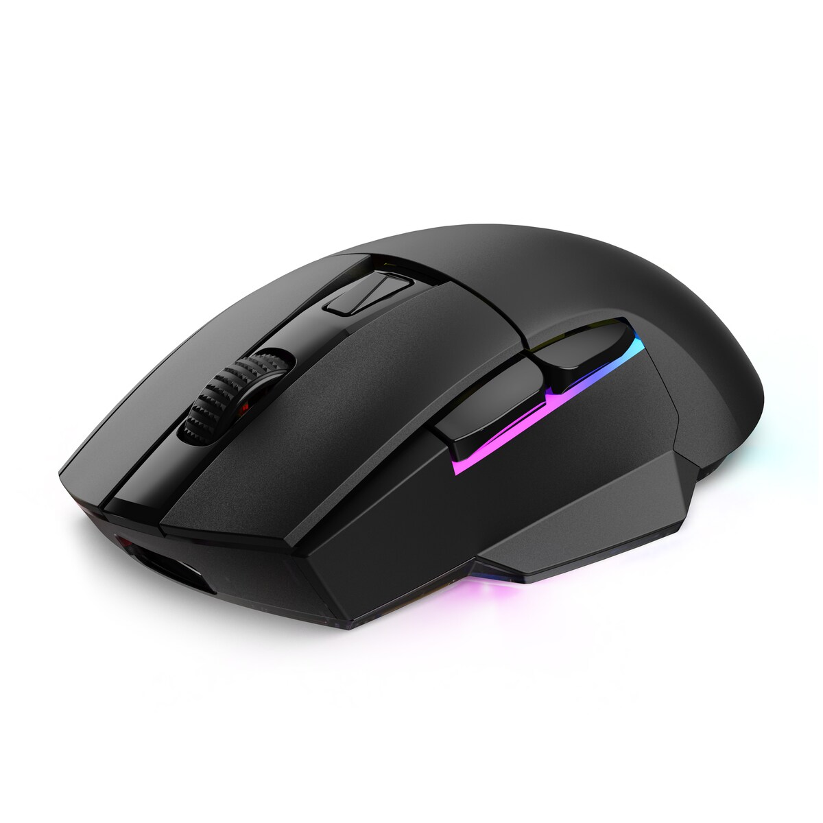 Sharkoon SGM50W Gaming muis zwart - draadloze gamingmuis inclusief dockingstation met max. 6400 dpi en RGB-verlichting