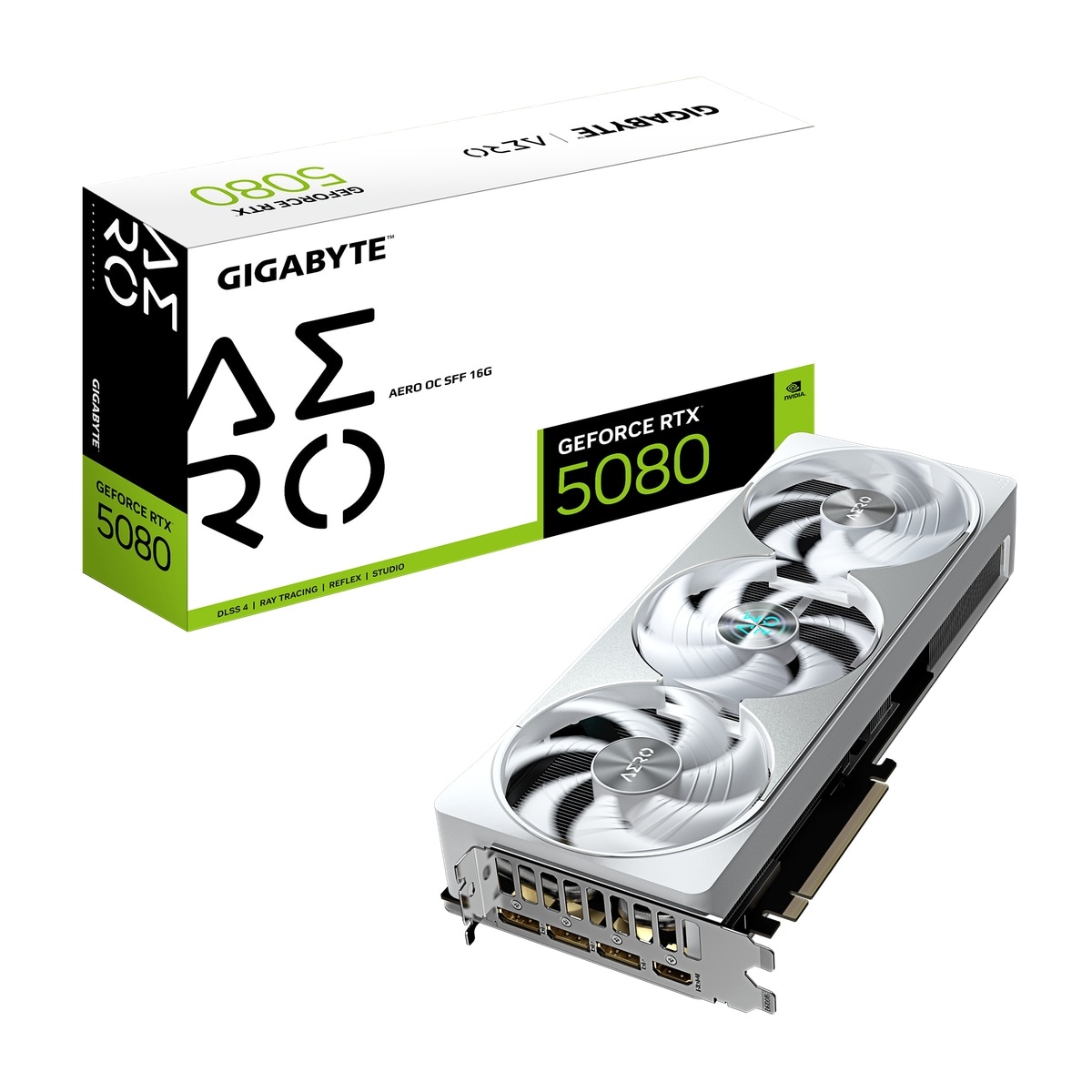 GIGABYTE GeForce RTX 5080 Aero OC SFF 16G - 16 GB GDDR7, 2x HDMI, 3x DP