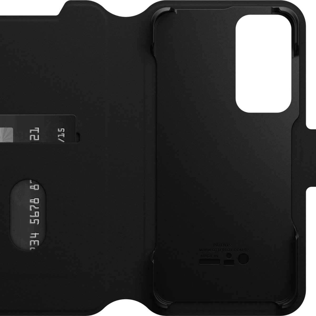 OtterBox Strada Via beschermhoes voor Samsung Galaxy S23+, Black Night - zwart