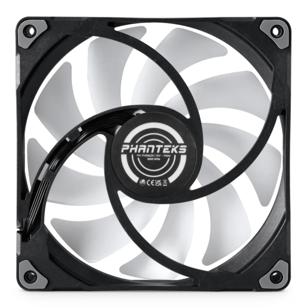 Phanteks M25-140 PWM D-RGB witte kastventilator