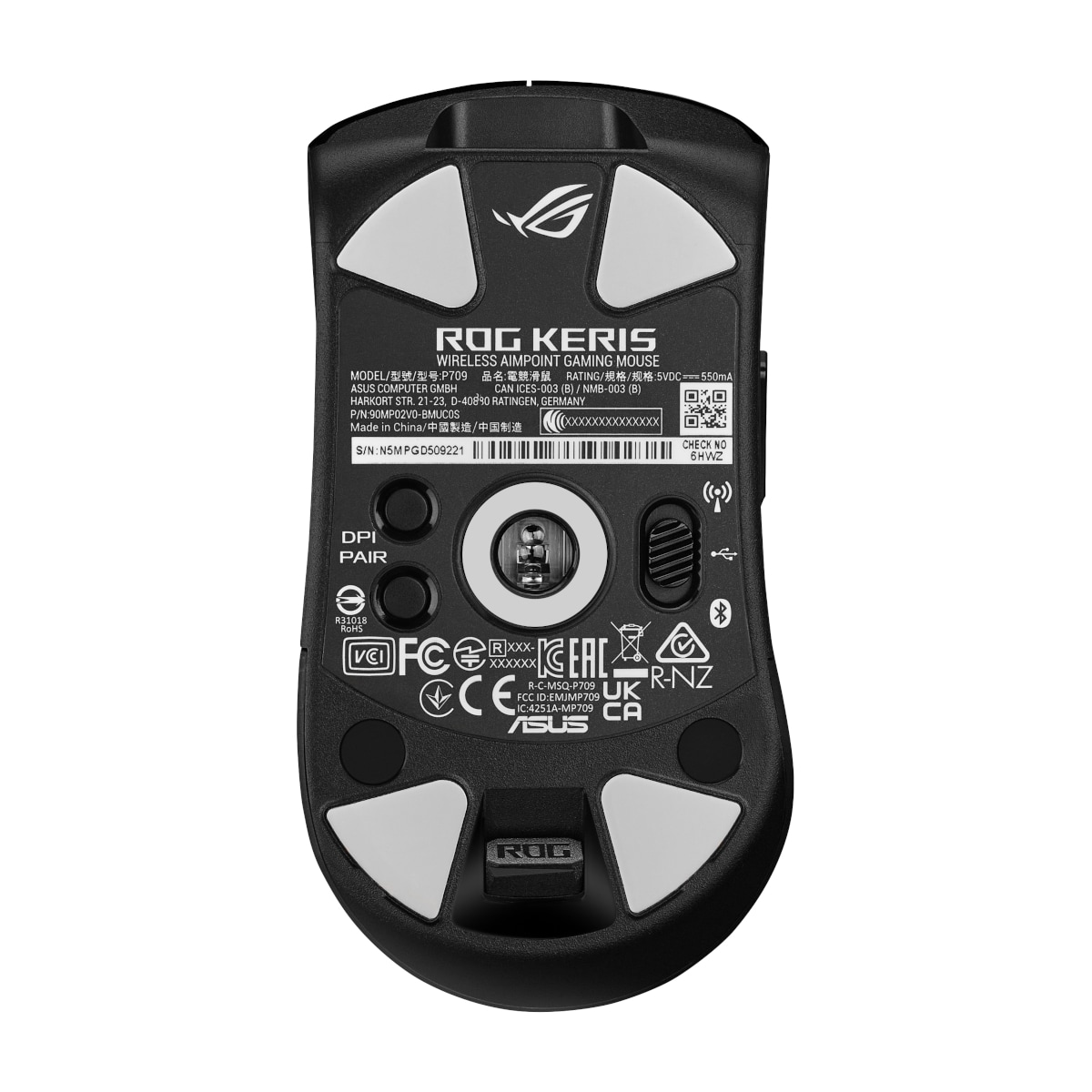ASUS ROG Keris Draadloze Richtpunt BK - draadloze gamingmuis met 36.000 DPI
